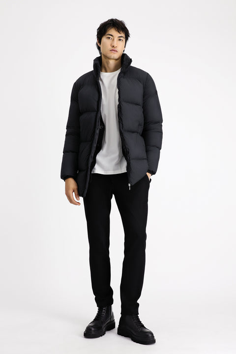 Black Sports Puffer Jacket