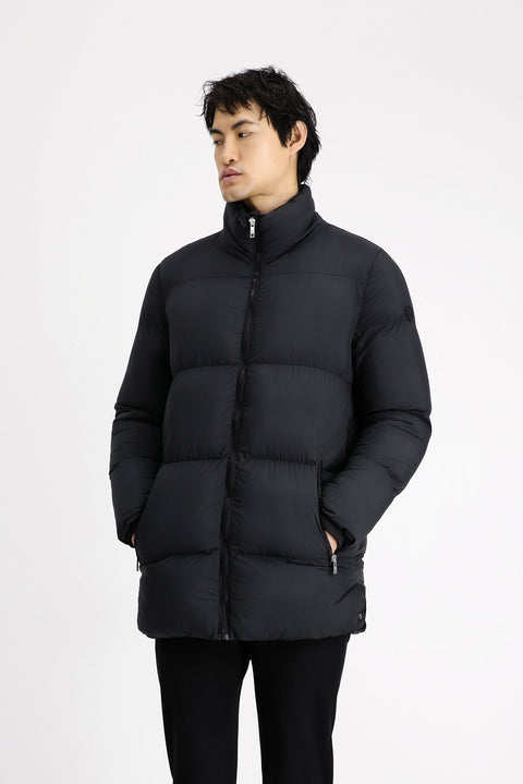 Siyah Spor Şişme Kaban