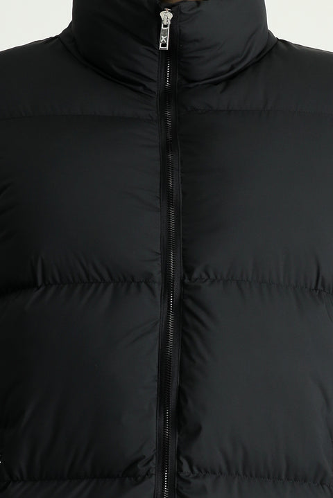 Siyah Spor Şişme Kaban