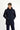 Koyu Lacivert Slim Fit Dar Kesim Kapüşonlu Spor Şişme Kaban