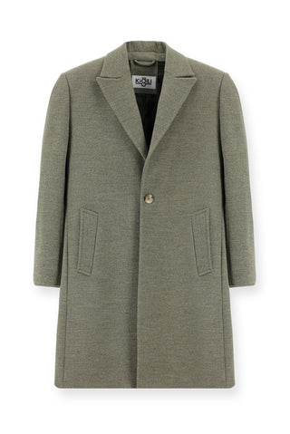  Koyu Vizon Oversize Yünlü Palto