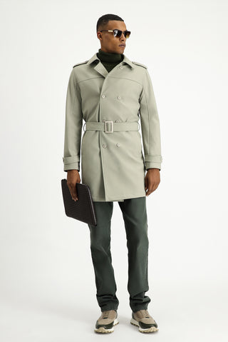  Açık Vizon Techno-Line Kruvaze Pardösü & Trençkot