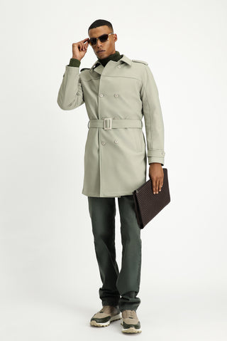  Açık Vizon Techno-Line Kruvaze Pardösü & Trençkot