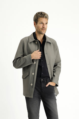  Koyu Vizon Techno-Line Likralı Pardösü & Trençkot