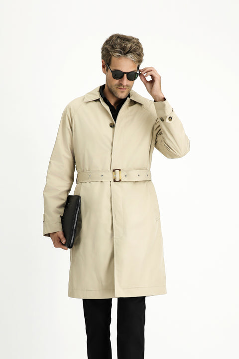 Açık Bej Klasik Pardösü & Trençkot