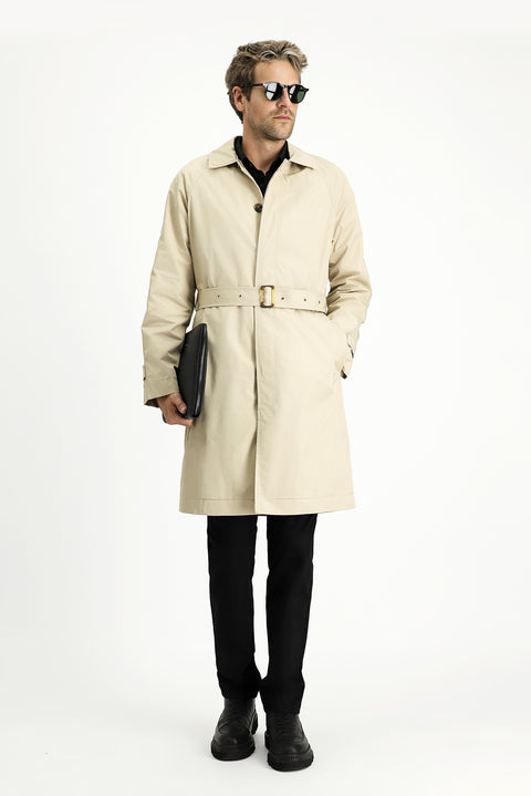 Açık Bej Klasik Pardösü & Trençkot