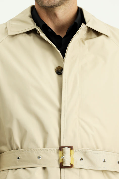 Açık Bej Klasik Pardösü & Trençkot