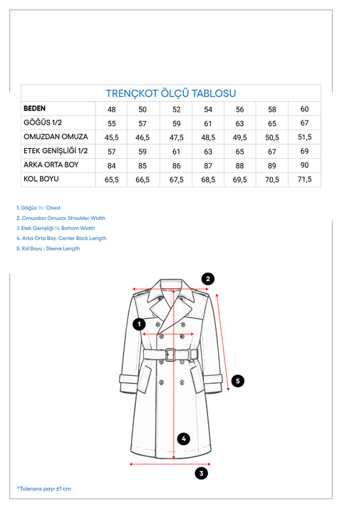 Light Beige Classic Overcoat & Trench Coat