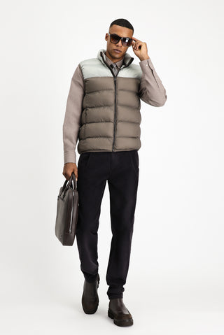  Açık Gri Çantalı Spor Şişme Yelek