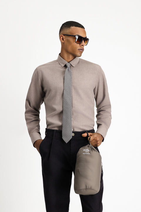 Açık Gri Çantalı Spor Şişme Yelek