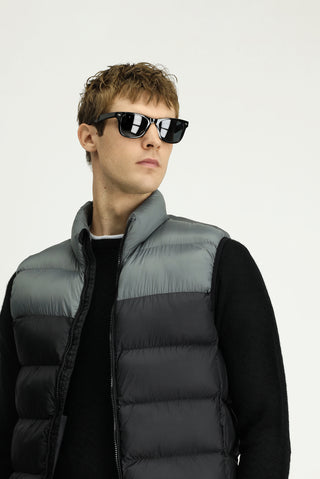  Orta Gri Çantalı Spor Şişme Yelek