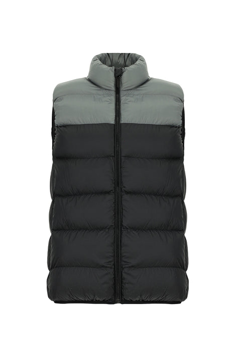 Orta Gri Çantalı Spor Şişme Yelek