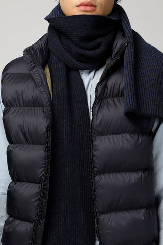  Koyu Lacivert Kapitone Çantalı Spor Şişme Yelek