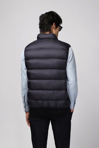  Koyu Lacivert Kapitone Çantalı Spor Şişme Yelek