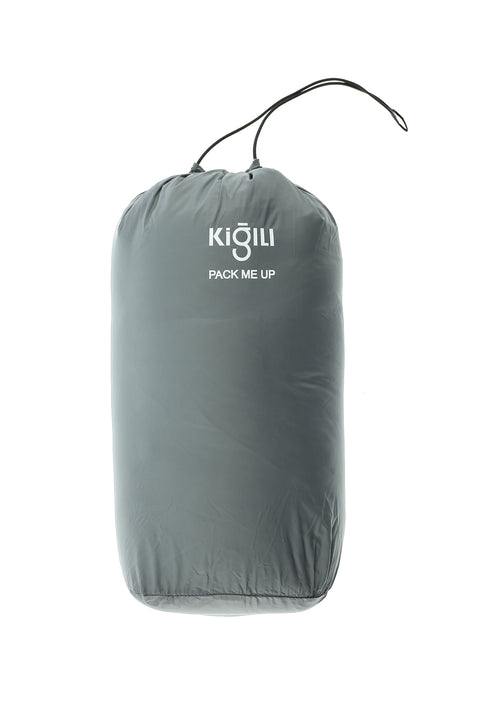 Kırık Beyaz Kapitone Çantalı Spor Şişme Yelek