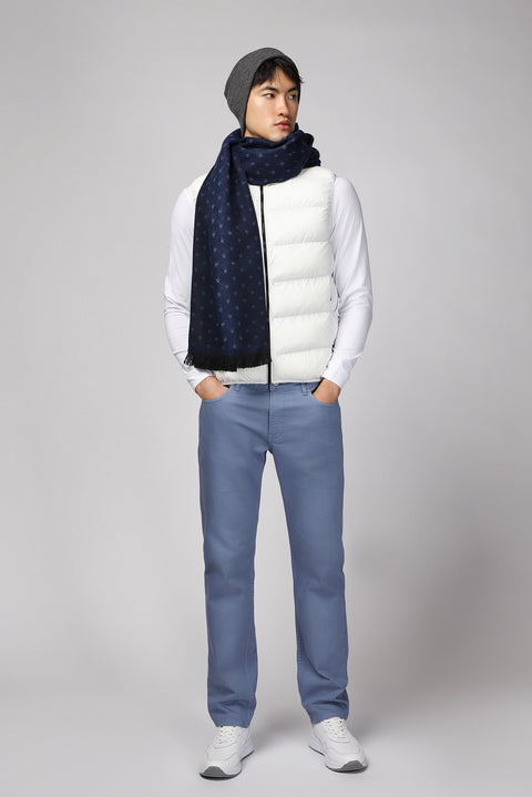 Kırık Beyaz Kapitone Çantalı Spor Şişme Yelek