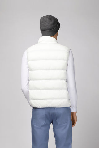  Kırık Beyaz Kapitone Çantalı Spor Şişme Yelek