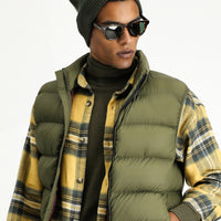 Orta Haki Kapitone Çantalı Spor Şişme Yelek