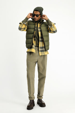  Orta Haki Kapitone Çantalı Spor Şişme Yelek