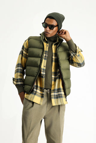  Orta Haki Kapitone Çantalı Spor Şişme Yelek