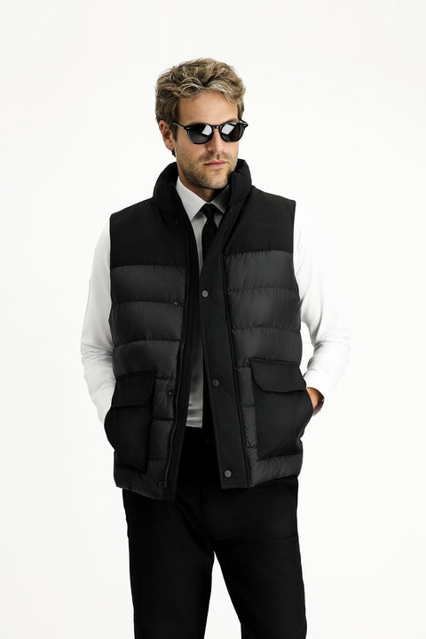 Black Sports Padded Vest