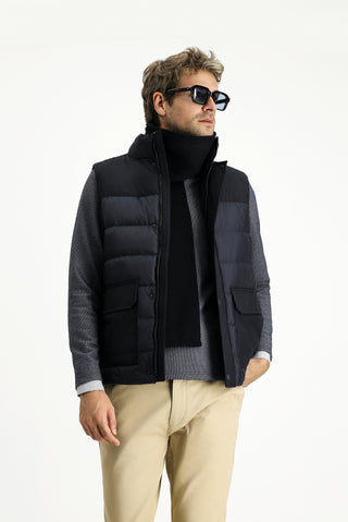  Koyu Lacivert Spor Şişme Yelek