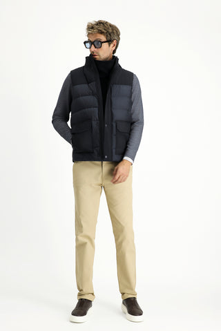  Koyu Lacivert Spor Şişme Yelek