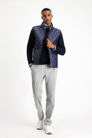  Koyu Lacivert Kapitone Spor Yelek