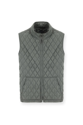  Koyu Antrasit Dik Yaka Cepli Fermuarlı Kapitone Spor Yelek