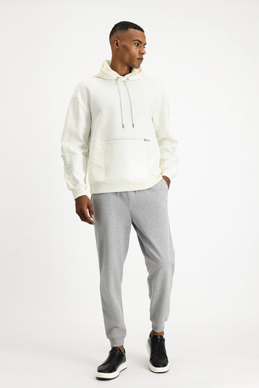 Orta Gri Melanj Pamuk Sweatpant / Eşofman Altı