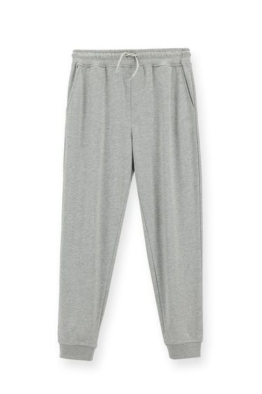 Orta Gri Melanj Pamuk Sweatpant / Eşofman Altı