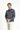 Açık Lacivert Polo Yaka Regular Fit Pamuklu Sweatshirt