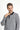  Açık Lacivert Polo Yaka Regular Fit Desenli Fermuarlı Pamuklu Sweatshirt