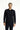 Koyu Lacivert Polo Yaka Regular Fit Desenli Sweatshirt