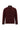 Koyu Bordo Polo Yaka Slim Fit Dar Kesim Desenli Sweatshirt