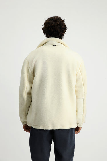 Ekru Pelüş Sweat Mont