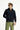 Koyu Lacivert Kapüşonlu Regular Fit Desenli Fermuarlı Pamuklu Sweatshirt