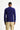 Açık Lacivert Polo Yaka Slim Fit Dar Kesim Desenli Pamuklu Triko Kazak