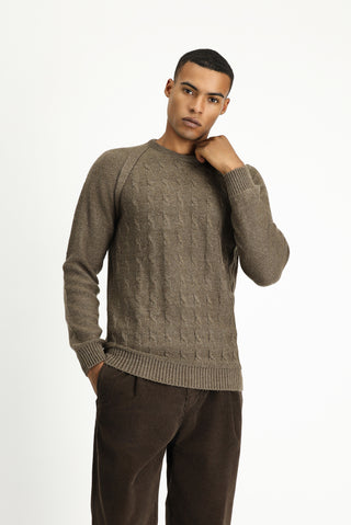  Orta Vizon Bisiklet Yaka Regular Fit Desenli Triko Kazak