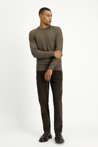  Orta Vizon Bisiklet Yaka Regular Fit Desenli Triko Kazak