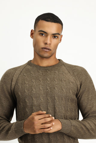  Orta Vizon Bisiklet Yaka Regular Fit Desenli Triko Kazak