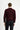Koyu Bordo Bisiklet Yaka Regular Fit Desenli Triko Kazak
