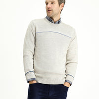 Taş Bisiklet Yaka Regular Fit Desenli Triko Kazak