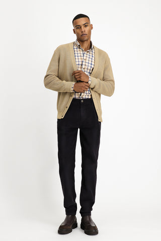  Orta Bej Oversize Pamuklu Triko Hırka