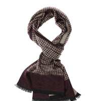 Açık Bordo Desenli Atkı