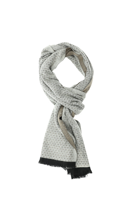 Light Beige Patterned Scarf