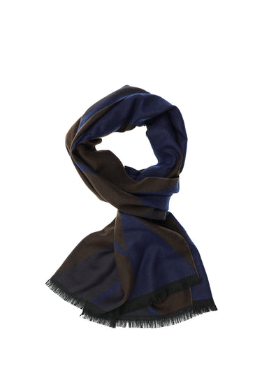  Orta Kahve Desenli Atkı