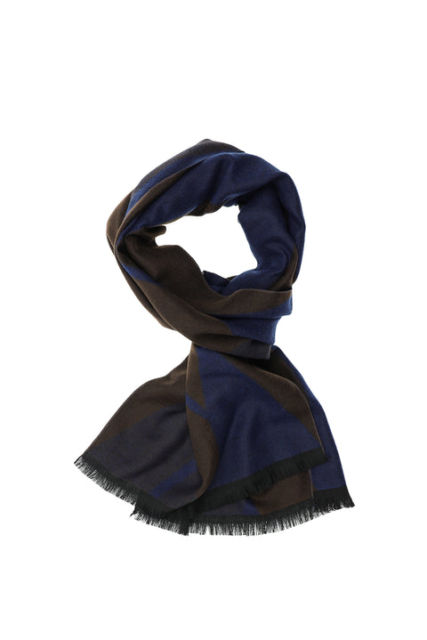 Medium Brown Patterned Scarf
