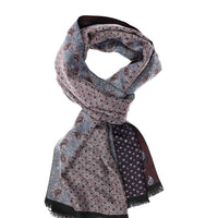 Lacivert Desenli Atkı