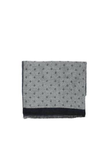 Açık Lacivert Desenli Atkı